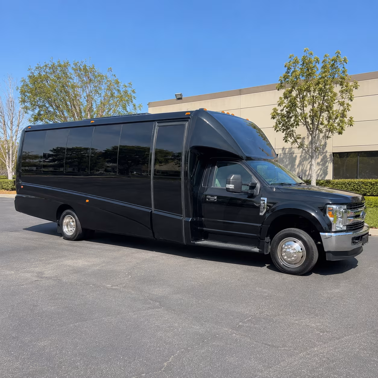 Interior of a party bus rental serving Lakewood
