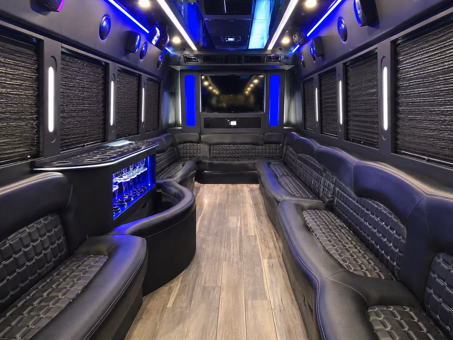 Lakewood Bachelor & Bachelorette Transportation party bus exterior