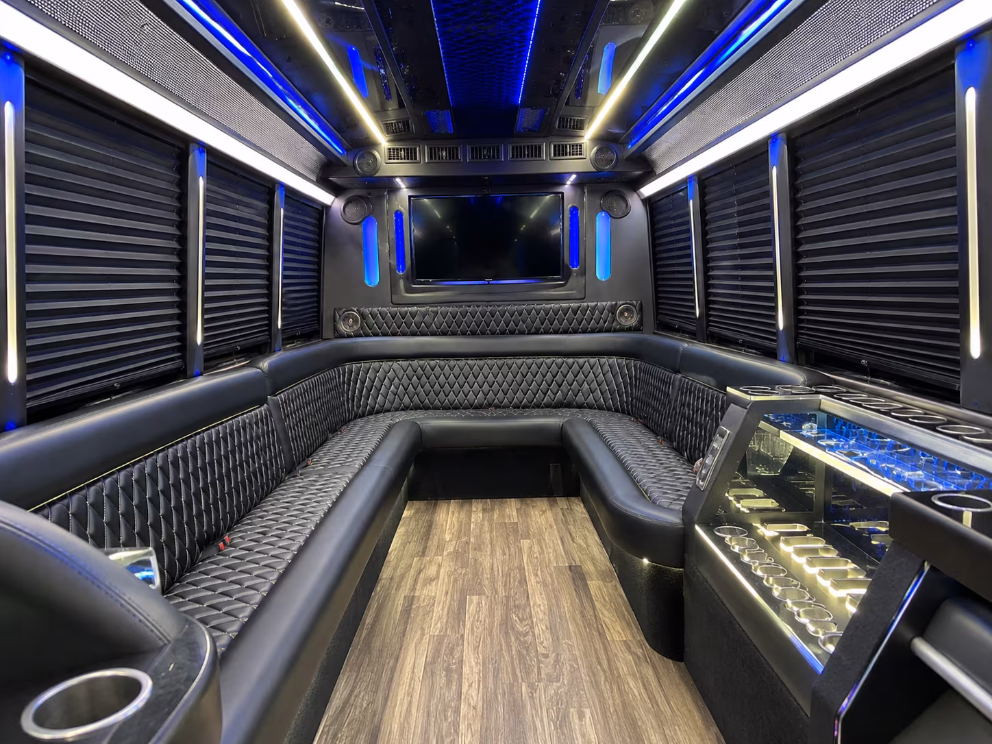 Lakewood Private Event Transportation party bus exterior