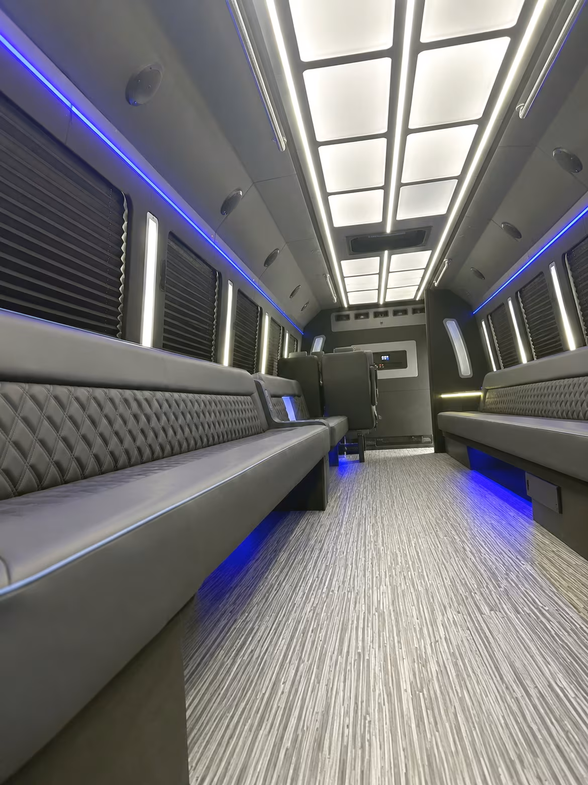 Lakewood Private Event Transportation party bus interior