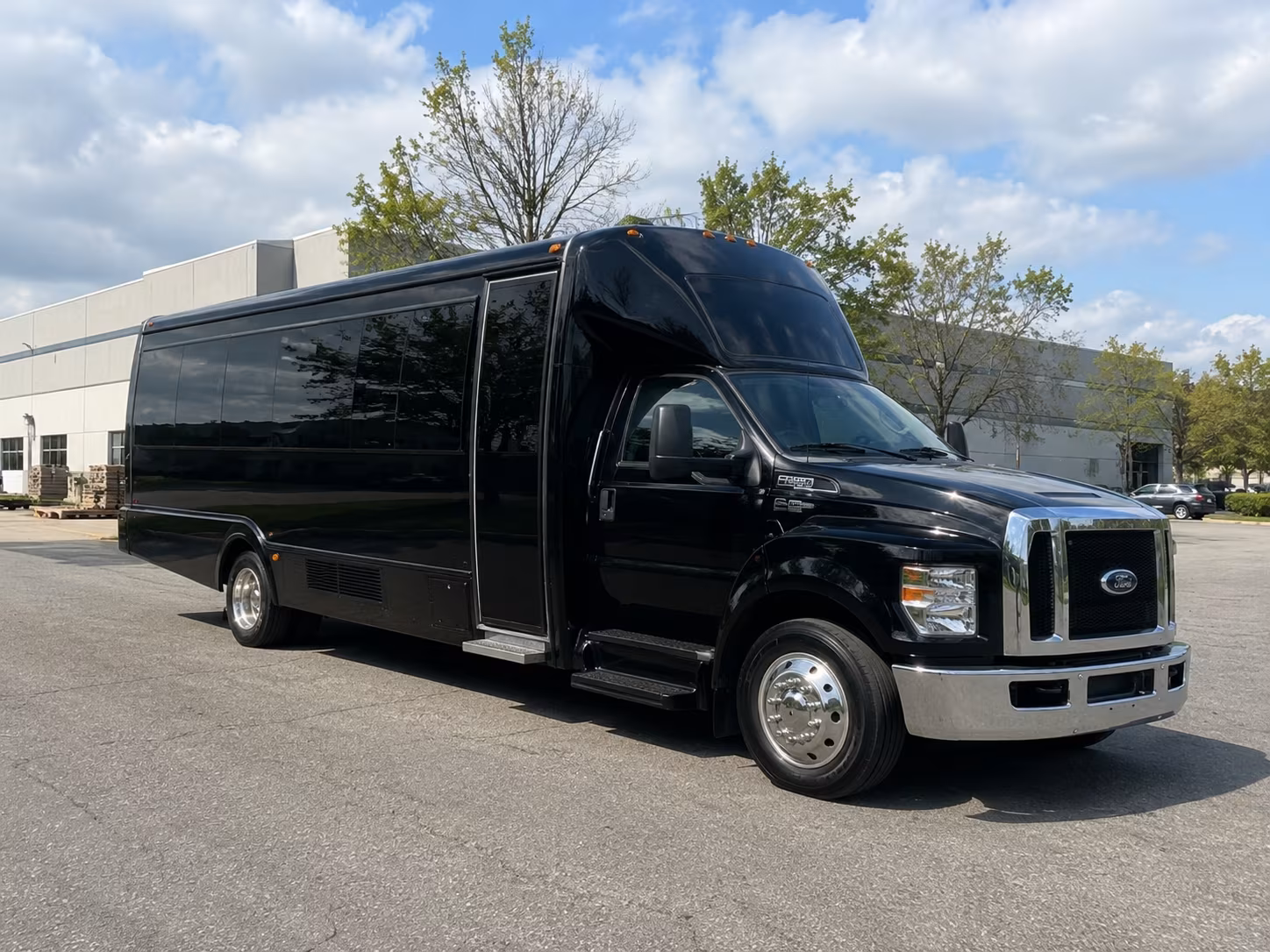 Lakewood Private Event Transportation party bus exterior