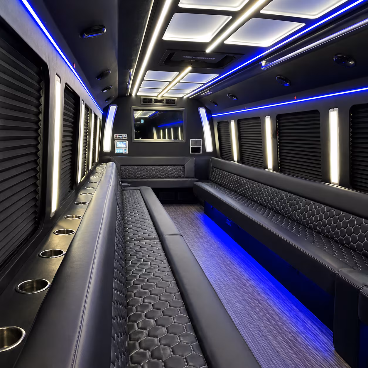 Lakewood Prom & Homecoming Transportation party bus exterior