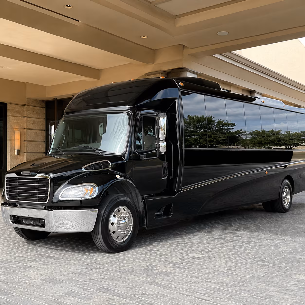 Lakewood School Event Transportation party bus exterior