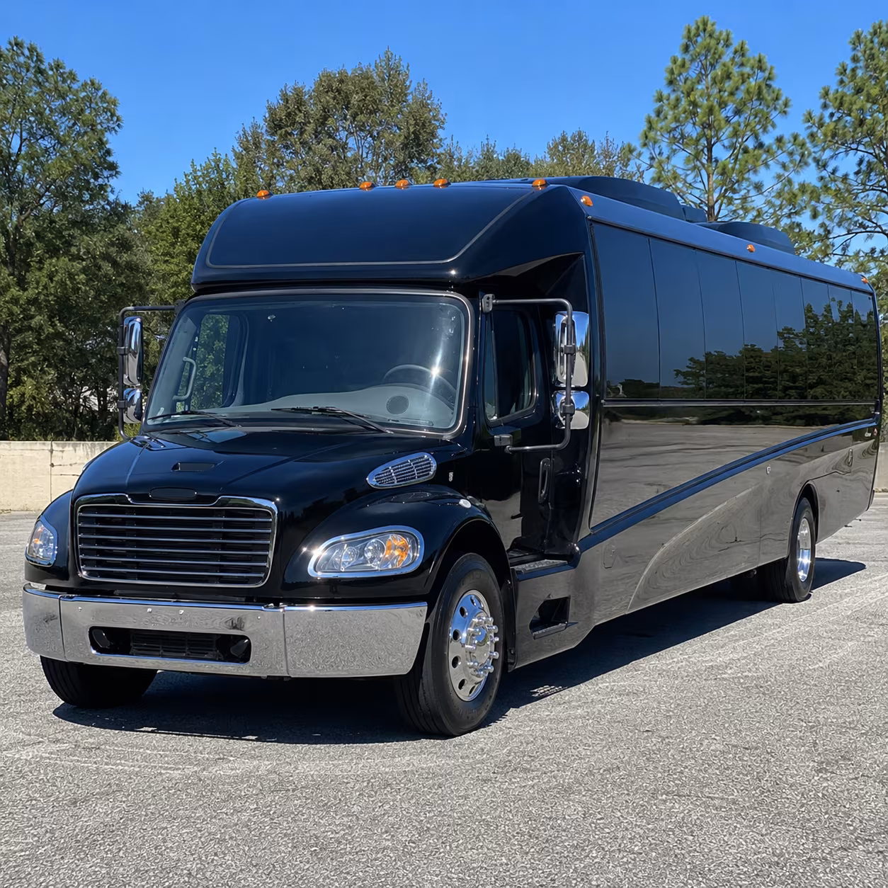 Lakewood School Event Transportation party bus exterior