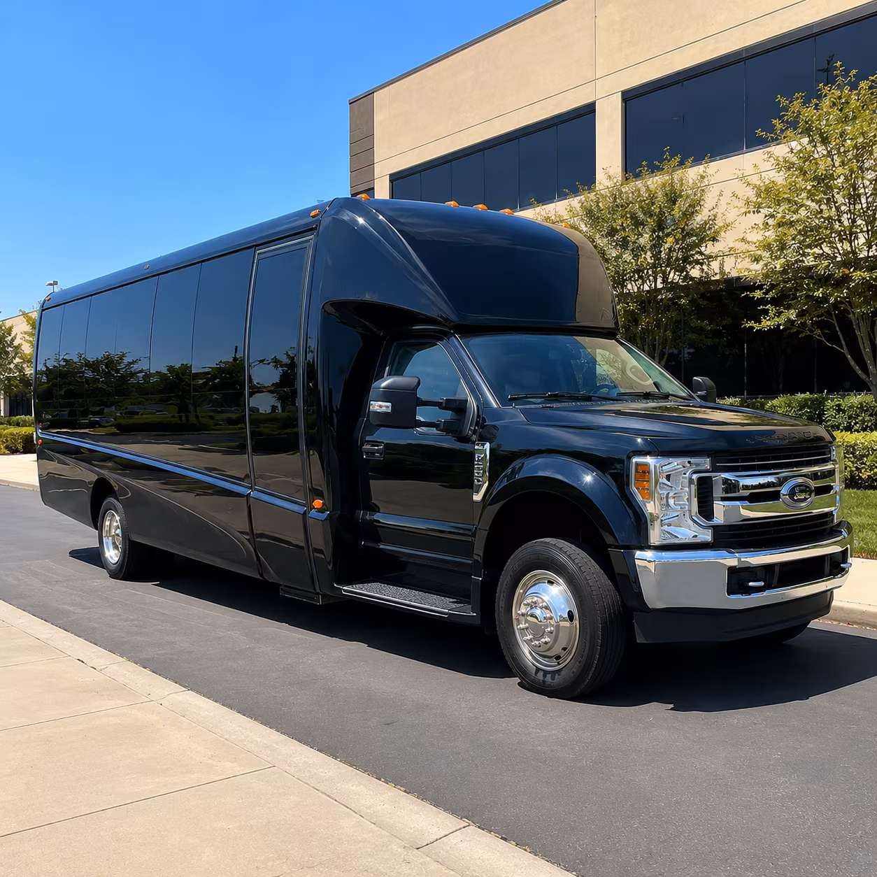 Lakewood School Event Transportation party bus exterior