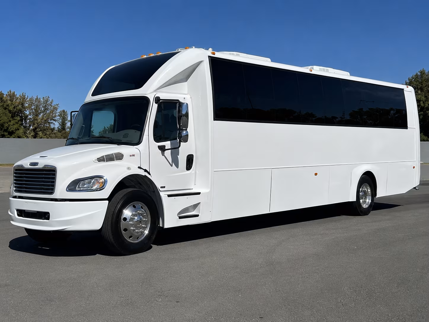 Lakewood Wedding Transportation party bus exterior