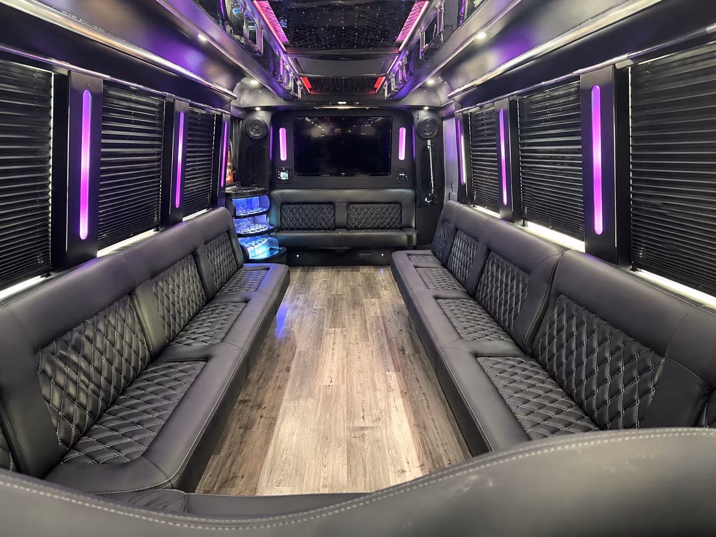 Lakewood Winery Tour & Pub Crawl Transportation onboard seating
