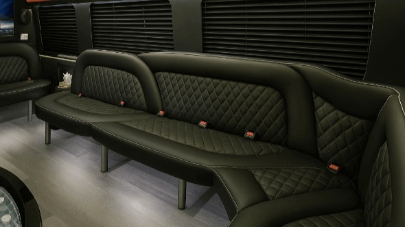 Interior of Lakewood Party Bus Company's 14 Passenger Sprinter Limousine in Lakewood