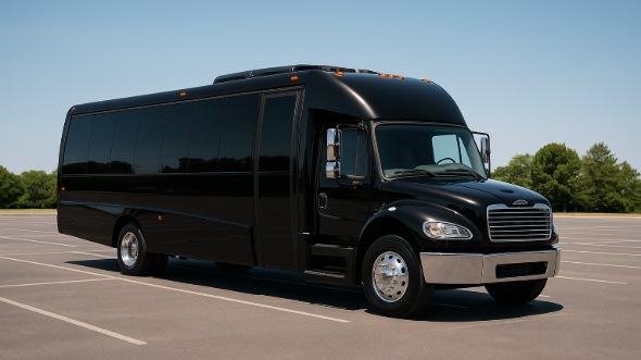 Exterior of Charter Bus Company Arvada's 25 Passenger Party Bus in Arvada