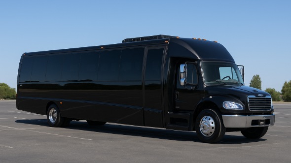 Exterior of Charter Bus Company Centennial's 30 Passenger Party Bus in Centennial