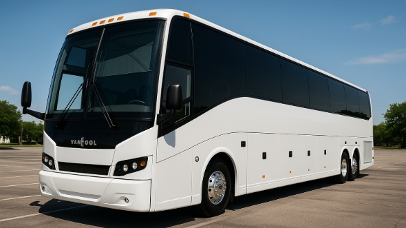 Exterior of Charter Bus Company Lakewood's 40 Passenger Charter Bus in Lakewood