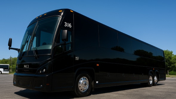 Exterior of Charter Bus Company Centennial's 40 Passenger Party Bus in Centennial