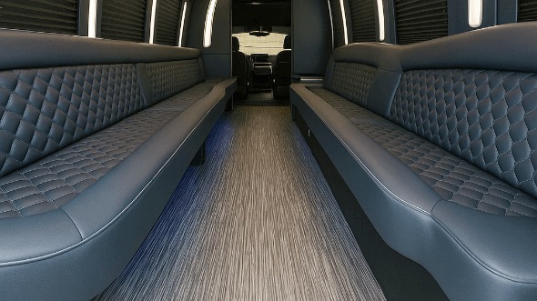 Interior of Lakewood Party Bus Company's 40 Passenger Party Bus in Lakewood