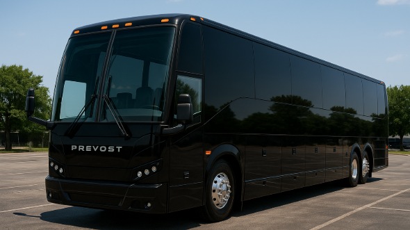 Exterior of Charter Bus Company Lakewood's 44 Passenger Charter Bus in Lakewood