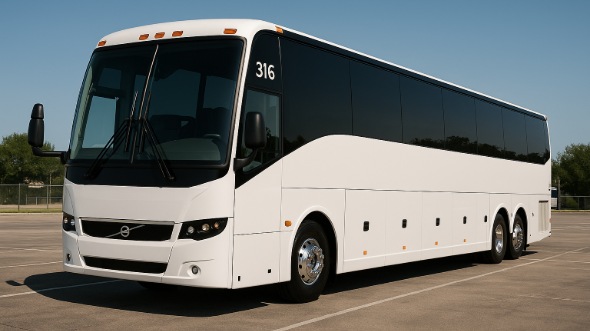 Exterior of Charter Bus Company Lakewood's 47 Passenger Charter Bus in Lakewood