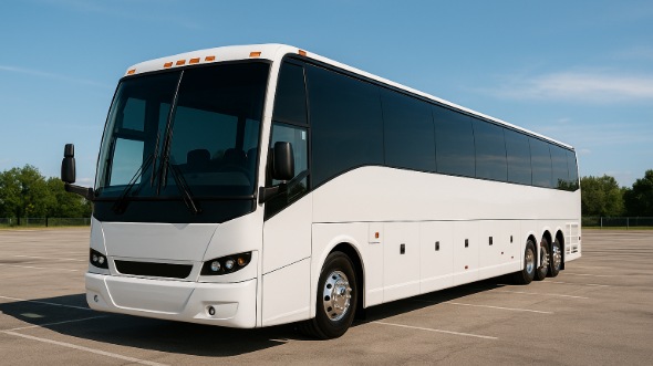 Exterior of Charter Bus Company Lakewood's 48 Passenger Charter Bus in Lakewood