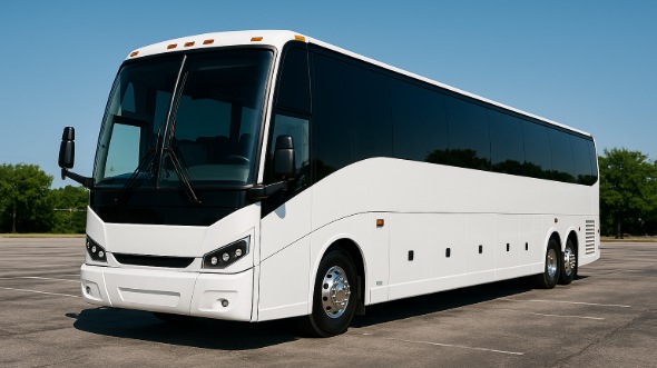 Exterior of Charter Bus Company Arvada's 50 Passenger Party Bus in Arvada