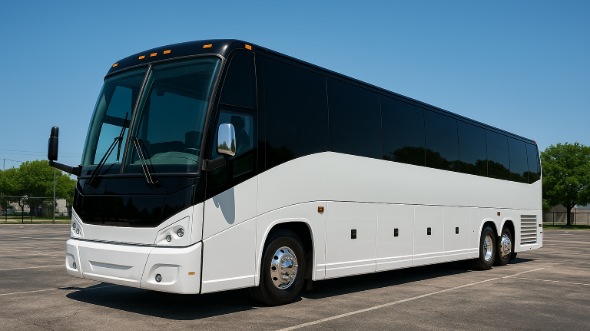 Exterior of Charter Bus Company Centennial's 50 Passenger Party Bus in Centennial