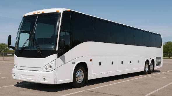 Exterior of Charter Bus Company Thornton's 50 Passenger Party Bus in Thornton