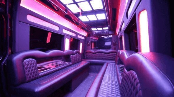 lakewood 14 passenger sprinter limousine interior