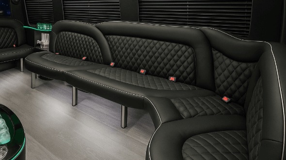 lakewood 18 passenger party bus interior